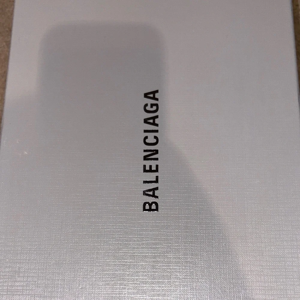 Balenciaga Sky Blue Embossed Slides - Picture 5 of 5